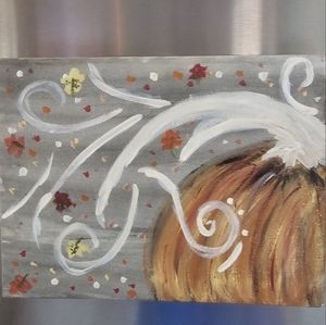Hand painted on canvas fall decor